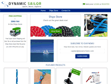 Tablet Screenshot of dynamicsailor.com